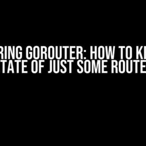 Mastering GoRouter: How to Keep the State of Just Some Routes