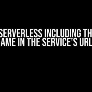 Why is Serverless Including the Stage Name in the Service’s URL?